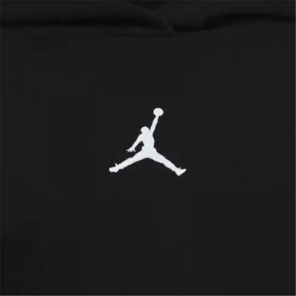 Bluza z Kapturem dla Dziewczynki Jordan Icon Play Biały Czarny