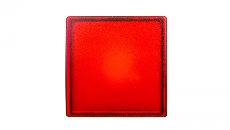Główka lampki sygnalizacyjnej 30x30mm kwadratowa 22mm czerwona ZB5CV043