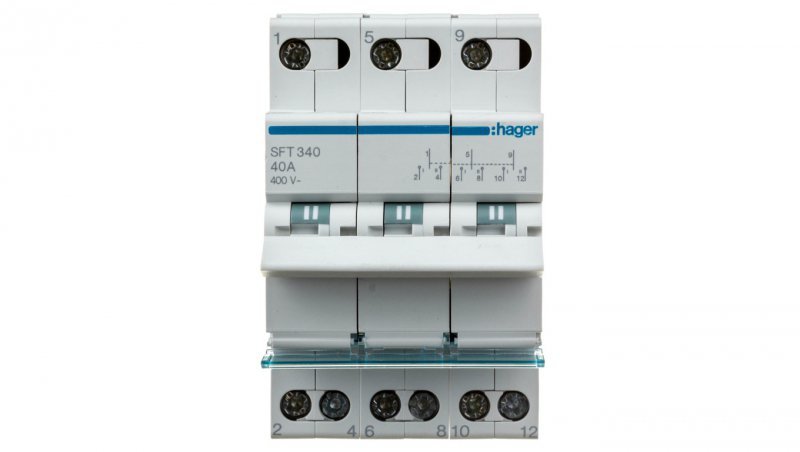 Przełącznik modułowy 1-0-2 40A 3P SFT340