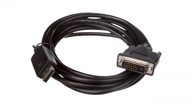 Kabel adapter DisplayPort 1.2 Typ DP/DVI-D(24+1), M/M czarny 3m AK-340301-030-S