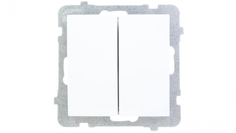 AS Łącznik schodowy podwójny biały ŁP-10G/m/00