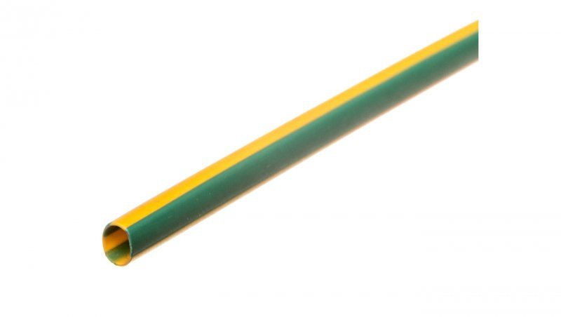Rura termokurczliwa cienkościenna CR 3,2/1,6 - 1/8 cala żółto-zielona /1m/ 8-7061 /50szt./