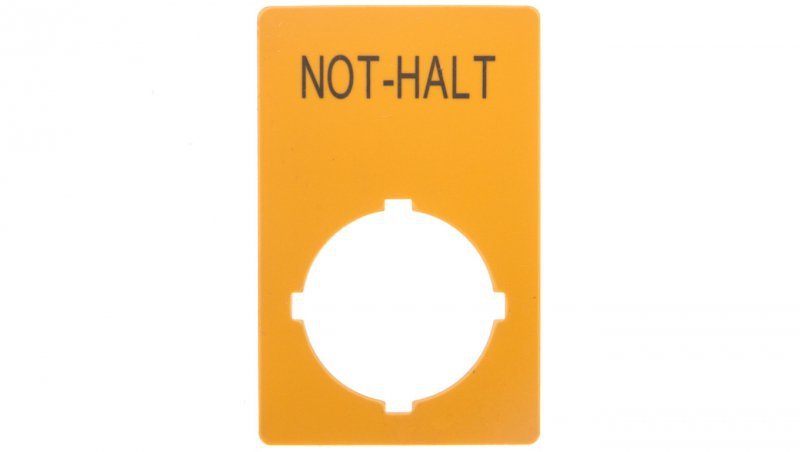 Tabliczka opisowa żółta prostokąt 50x33mm NOT-HALT M22-XZK1-D99 121089