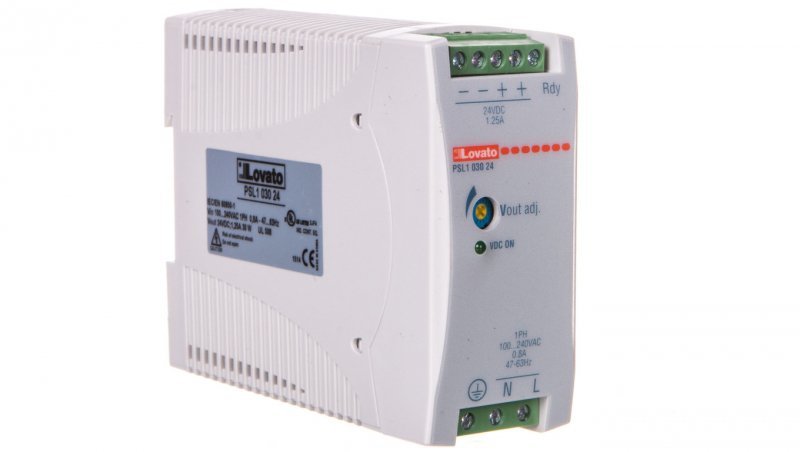 Zasilacz jednofazowy 100-240V AC/24V DC 30W 1,25A (modułowy) PSL103024