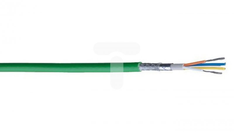 Kabel PROFINET 4x22AWG kat.5e PVC linka zielony BL-70007E.01B100 /100m/