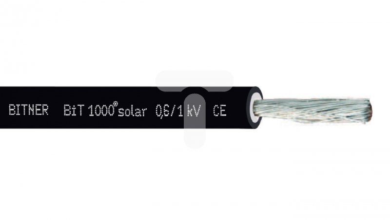 Kabel fotowoltaiczny BiT 1000 solar 1x4 0,6/1kV czarny S66462 /bębnowy/