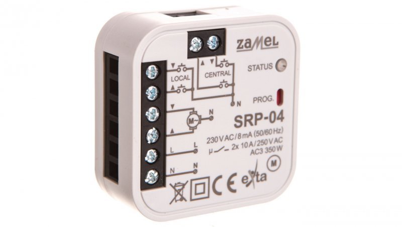 Sterownik rolet dopuszkowy przewodowy SRP-04