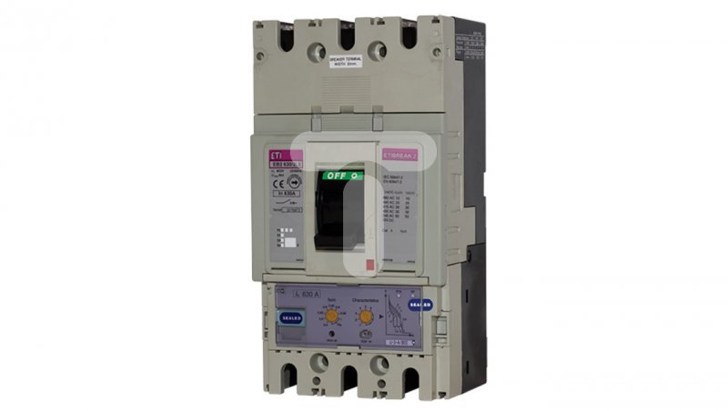Wyłącznik mocy 4P 36kA /wyzwalacz elektroniczny/ EB2 630/4LE 630A 4p 004671122