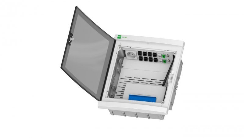 Rozdzielnica multimedialna p/t  Elegant  RP 2X12  IP40 drzwi dymne 2435-21