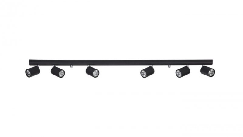 Oprawa punktowa max 6x10W led GU10 230V czarna EYE SPOT BLACK 6611