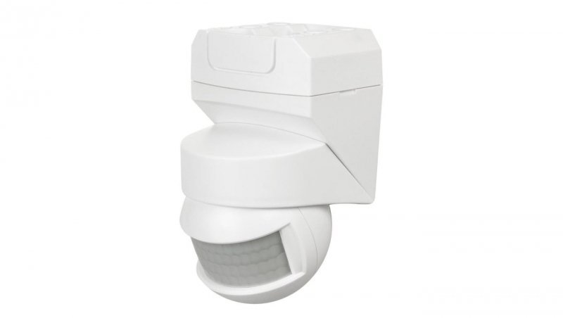 Ścienny czujnik ruchu zmierzchu 180 + 360 2000W MCE295 biały