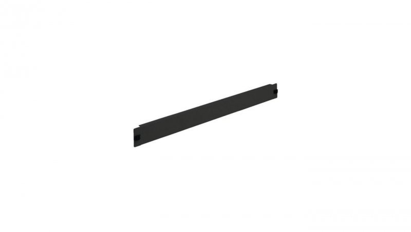 Panel maskujący 1U do szaf rack 19, metalowy, czarny
