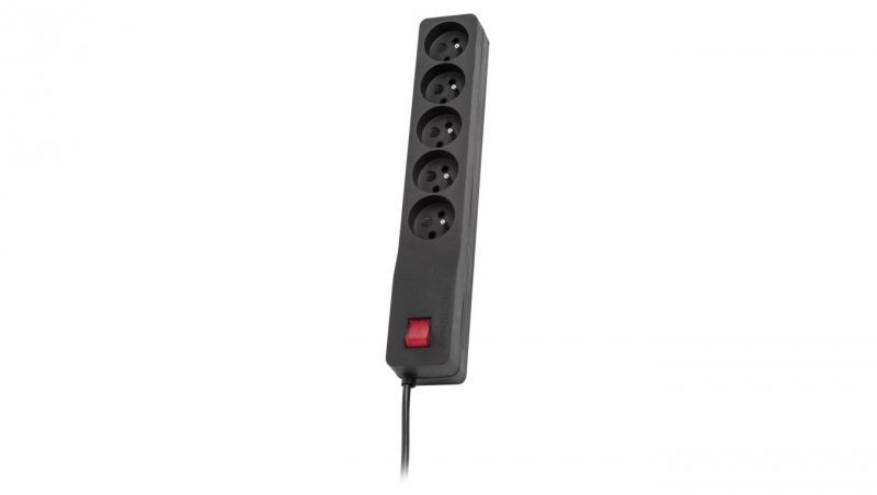 Listwa zasilająca Lestar ZX 510 G-A K.:CZ 3,0M (5 x UTE 10 A 3m kolor czarny)