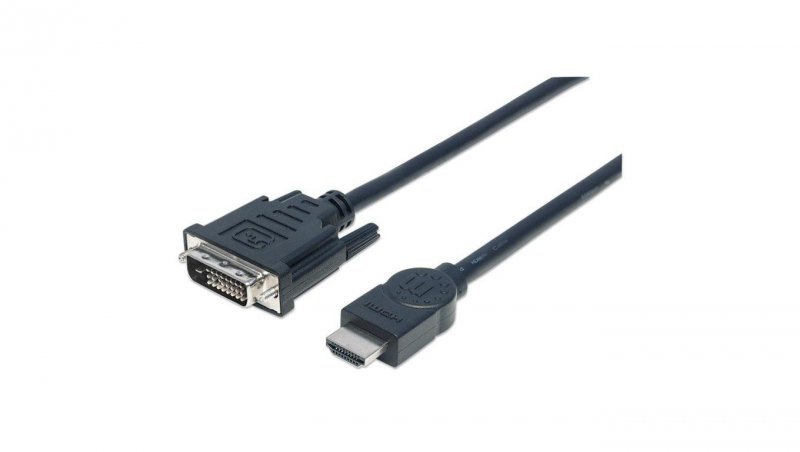 Kabel HDMI-DVI 24+1 Dual 1,8M, MHT 372503
