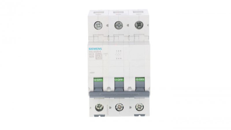 Wyłącznik nadprądowy 3P B 25A 10kA AC 5SL4325-6