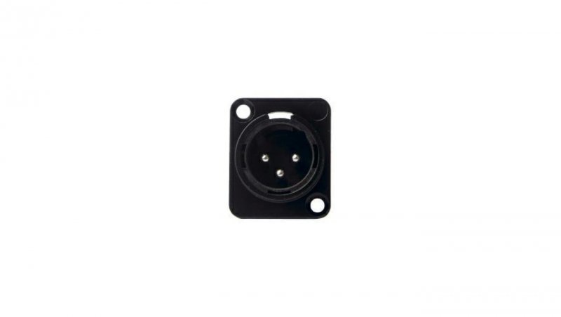Gniazdo panelowe XLR P3M 3pin męskie LIN000010 /5szt./