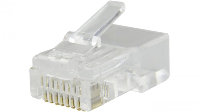 Wtyk modularny RJ45 8P8C kat.6 nieekranowany UTP drut NEKU /woreczek 100szt./