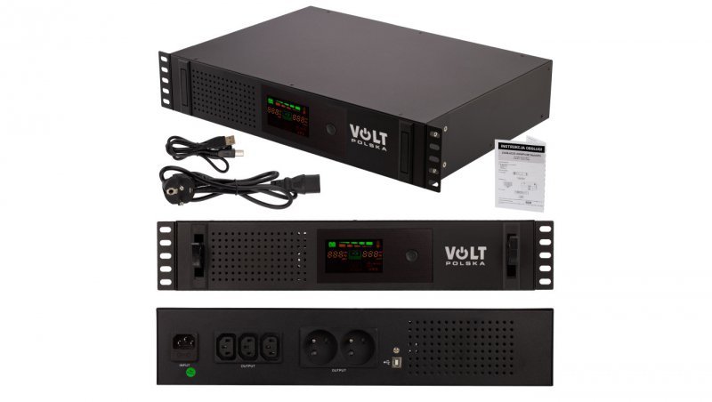 Zasilacz UPS Rack 19 cali 2U 1200VA 720W 14Ah VOLT