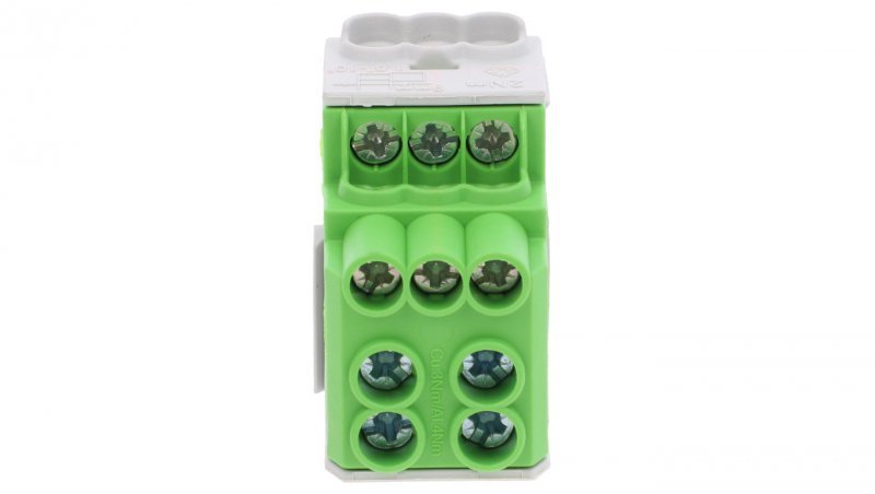 Blok rozdzielczy - dystrybucyjny Al/Cu 80010 SIMBLOCK zielony SDB100 81601005