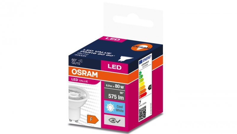 Żarówka LED GU10 VALUE PAR16 80 60 6,9W/840 230V 4058075599291