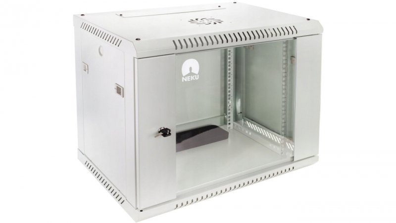 Szafa wisząca RACK 19 12U 500mm szara NEKU TS BOX