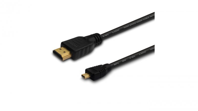 Kabel SAVIO cl-39 (HDMI M - Micro HDMI M 1m kolor czarny)