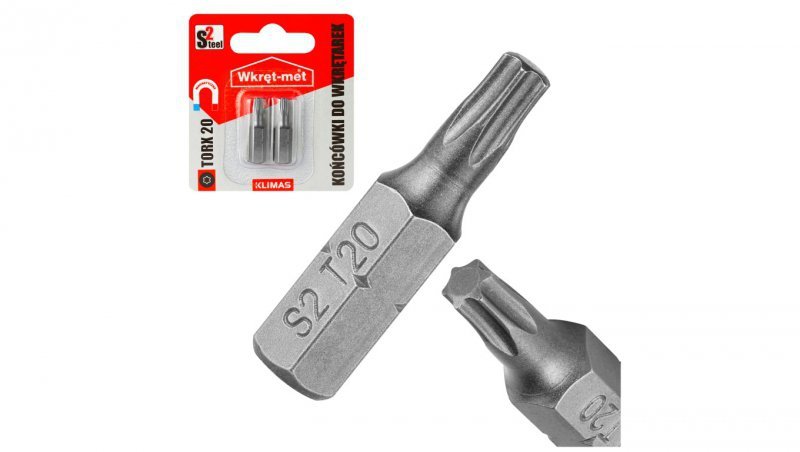 Końcówki do wkrętarki S2 TORX TX 20x25mm 2szt.