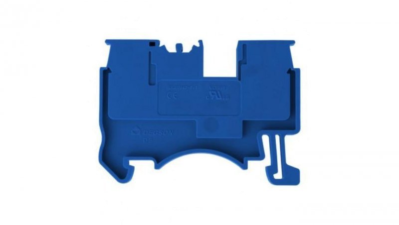 Złączka szynowa przelotowa zaciskowa niebieska 1,5mm2 1P UL 5606