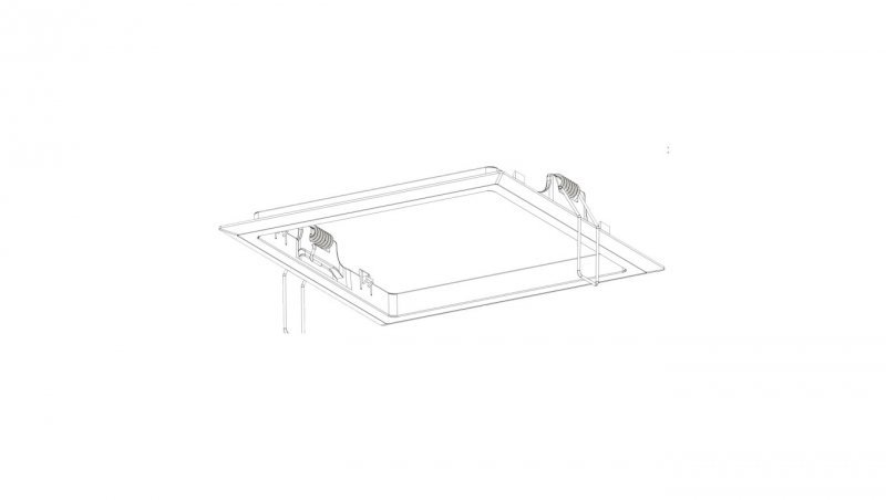 Intelight Ramka do montażu podtynkowego STARLED QUAD czarna 92820