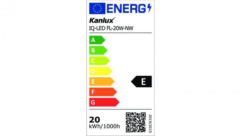 Projektor LED IQ-LED FL-20W-NW 2300lm 4000K barwa neutralna IP65 czarny 33881