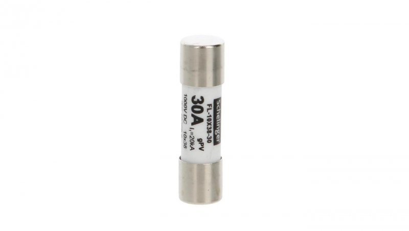 WKŁADKA TOPIKOWA CYLINDRYCZNA 10x38MM 1000V DC 30A