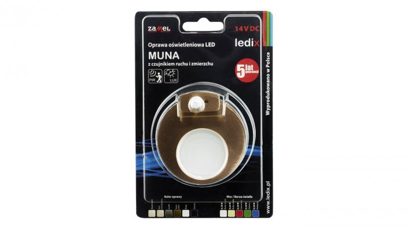 Oprawa LED Muna pt 14V DC regulowany czujnik ZLO biała neutralna typ: 02-216-47