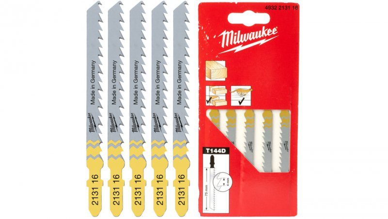 Brzeszczot szybkotnący do wyrzynarki do drewna 75/4mm op. 5szt MILWAUKEE