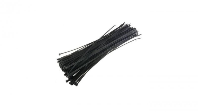 Opaski Zaciskowe 140x3.6mm Trytki do Kabli 100szt. Czarne