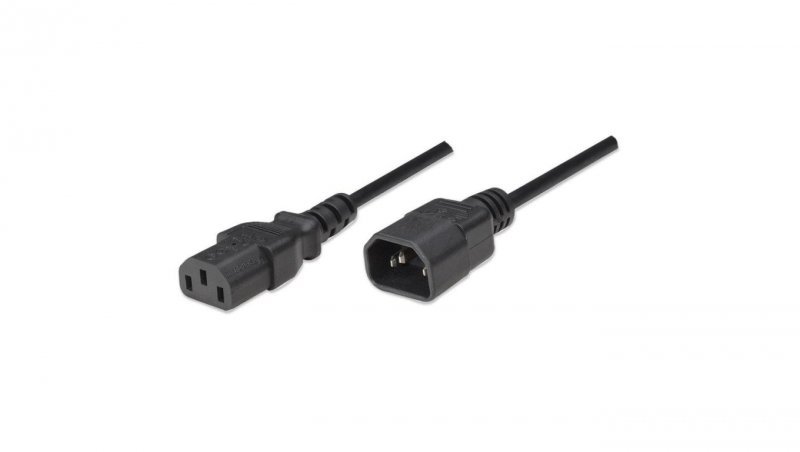 Przedłużacz Kabel Zasilający IEC320 C13 na C14 250V/10A 50cm