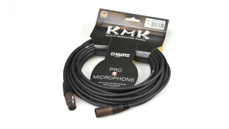 KLOTZ KMK Kabel mikrofonowy przedłużacz XLR (wtyk / gniazdo) 10m