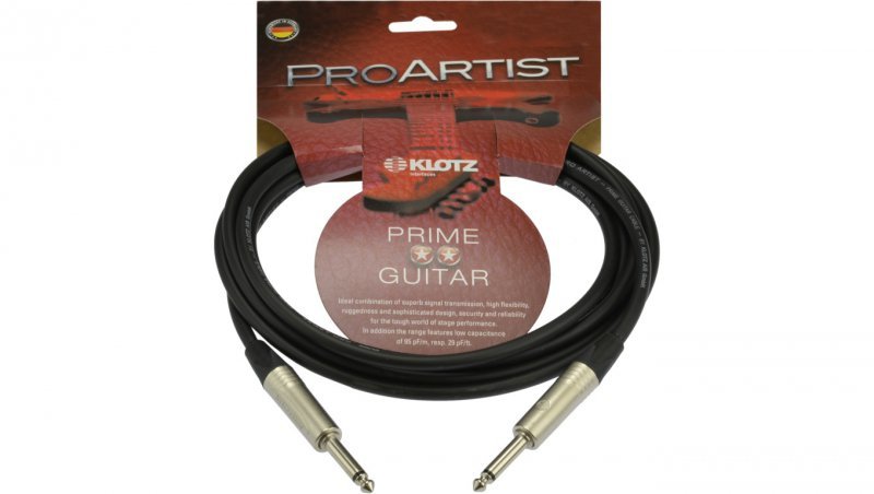 KLOTZ Pro Artist Kabel instrumentalny Audio Jack 6,3mm Mono (wtyk / wtyk) 3m