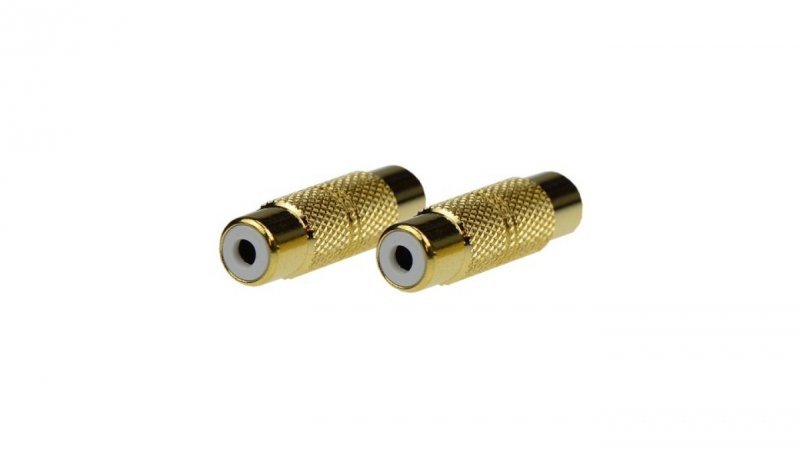 Przejście 1x RCA Cinch (gniazdo / gniazdo) Adapter typu Łącznik