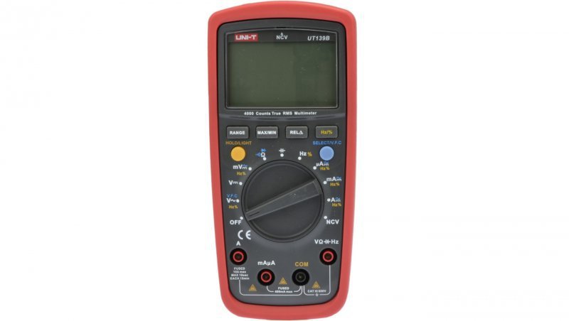 Miernik uniwersalny z pomiarem True RMS multimetr cyfrowy z wyświetlaczem LCD UNI-T UT139B