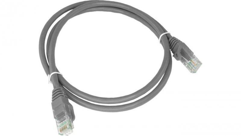 Patch-cord U/UTP kat.6A LSOH 0.25m szary KKU6ASZA0.25