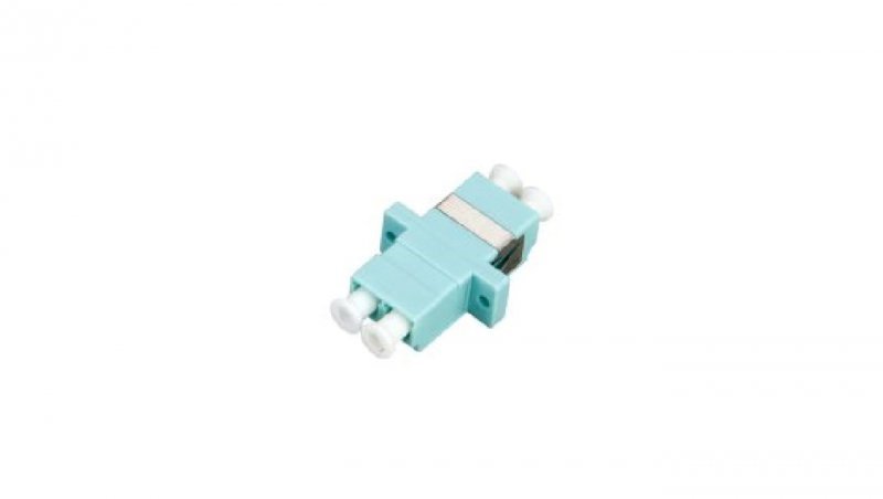 Adapter światłowodowy multimodowy MM OM3 LC duplex FOA-LC-MMD-3