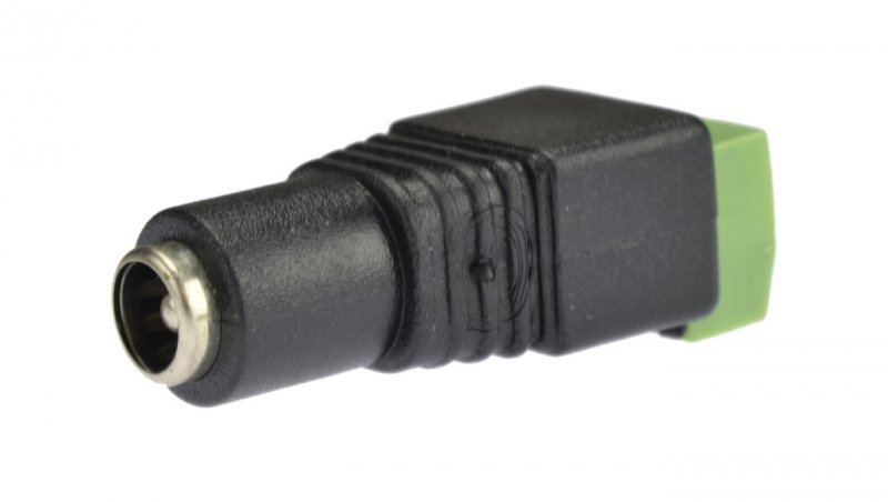 Gniazdo zasilające DC 2,1/5,5 mm z szybkozłączem złącze proste skręcane na kabel prądu stałego 20szt