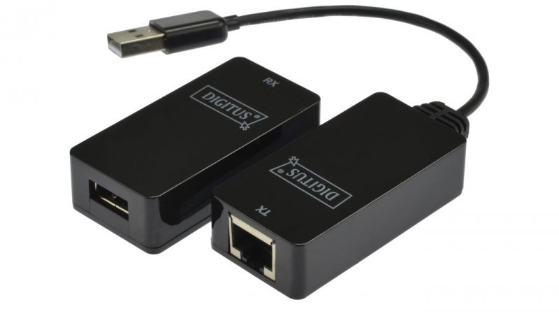 Przedłużacz USB 1.1 po skrętce kat.5e/6 UTP/SFP do 45m DA-70139-2