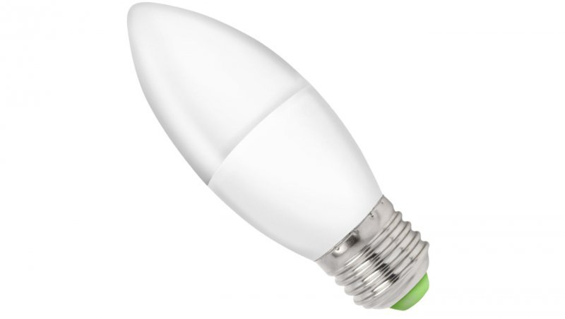 Żarówka LED E27 230V 6W świecowa 520lm ciepła