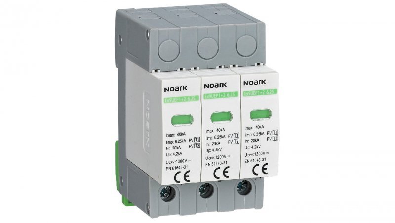 Ogranicznik przepięć SPD DC 1000V C (Typ 1+2) 3P 20kA/40kA fotowoltaiczny NOARK