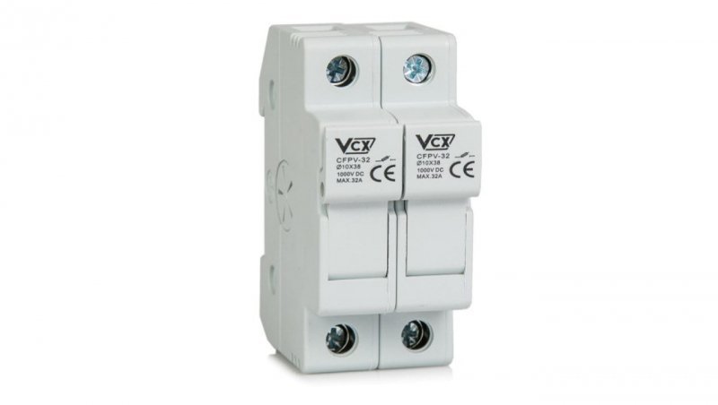 Podstawa bezpiecznikowa CFPV-32 PV 2P 10x38mm 1-32A 1000V DC