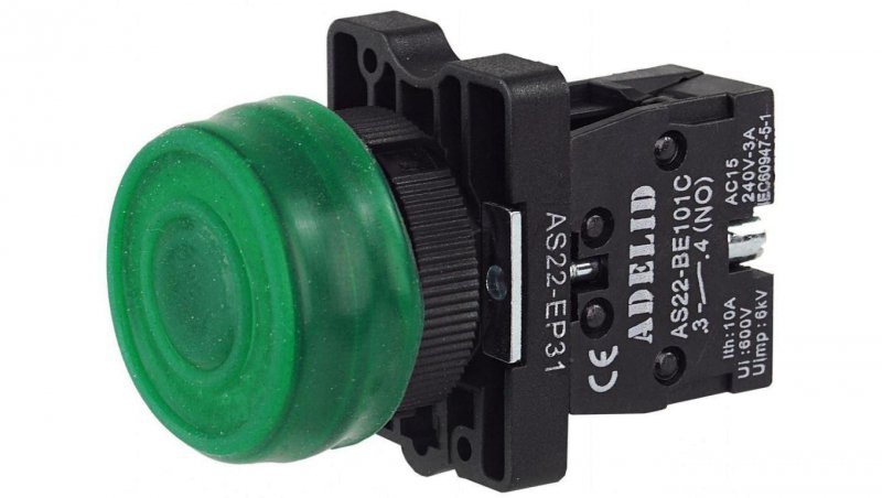 Przycisk sterowniczy zielony START IP66 XB2 AS22-EP31