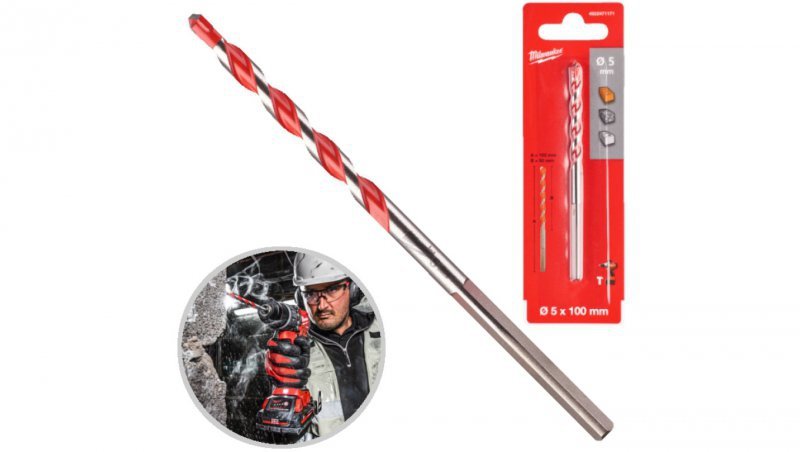 Wiertło udarowe do betonu PREMIUM 5x100mm MILWAUKEE