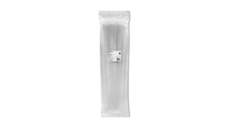 Qoltec Opaski zaciskowe wielorazowe/trytki 7.2*450mm Nylon66 UV Białe