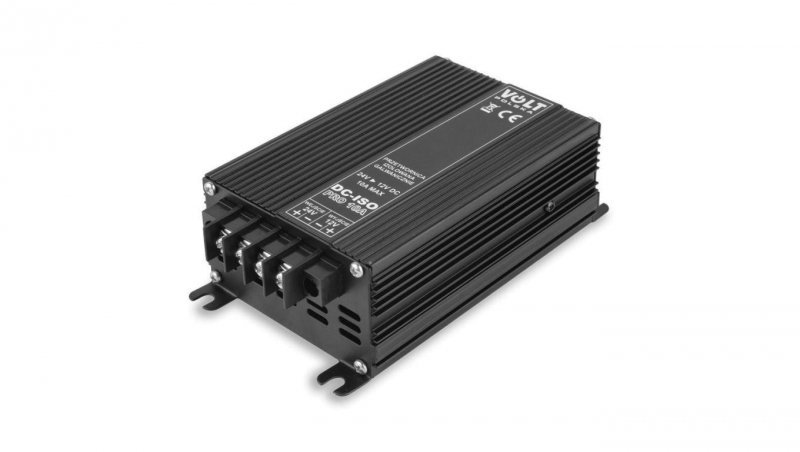 Reduktor napięcia przetwornica bezzakłóceniowa izolowana galwanicznie DC ISO PRO 24V/12V 10A